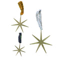 Radiant Star Brass Ornaments - Set of 12