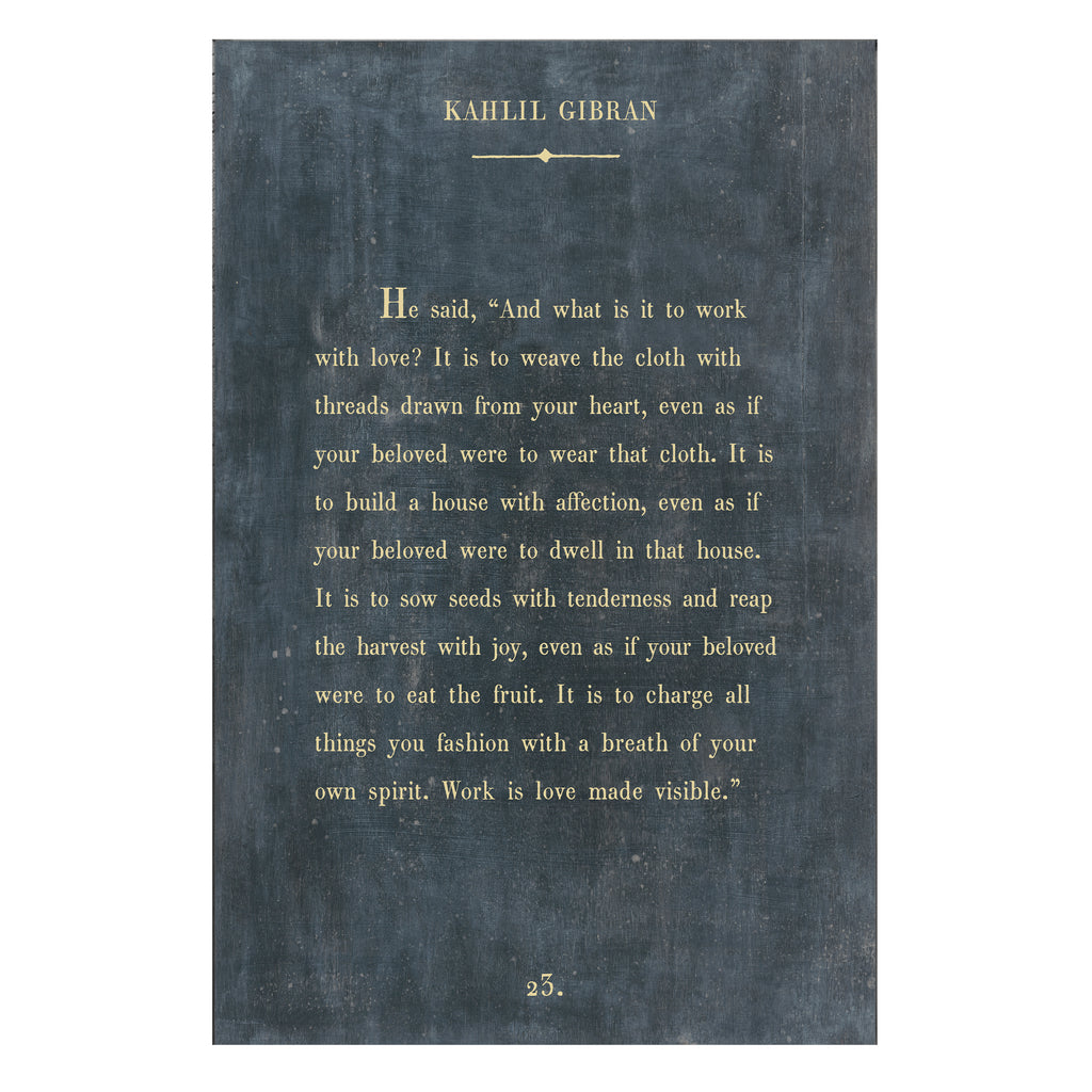 Kahlil Gibran Art Print - Book Collection