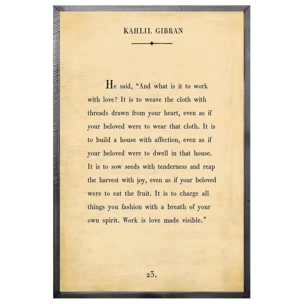 Kahlil Gibran Art Print - Book Collection