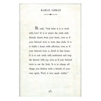 Kahlil Gibran Art Print - Book Collection