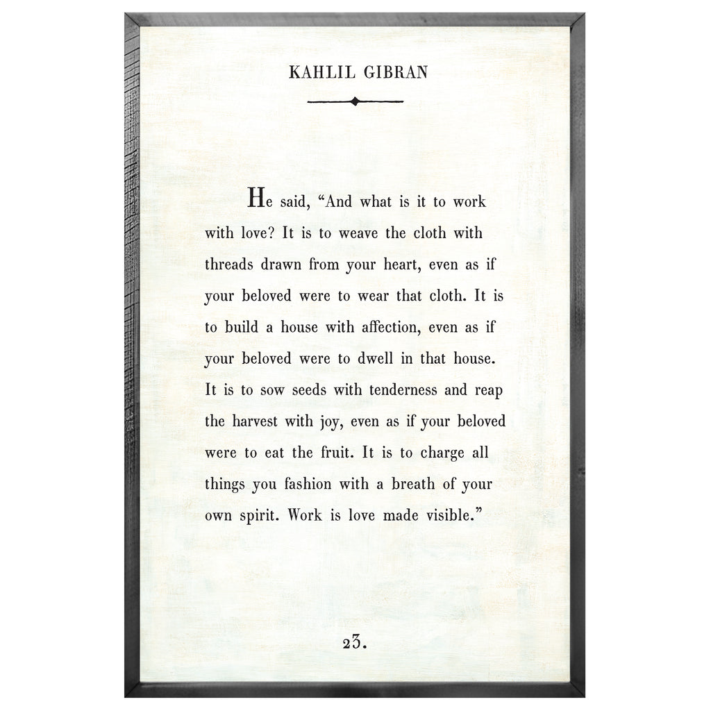 Kahlil Gibran Art Print - Book Collection