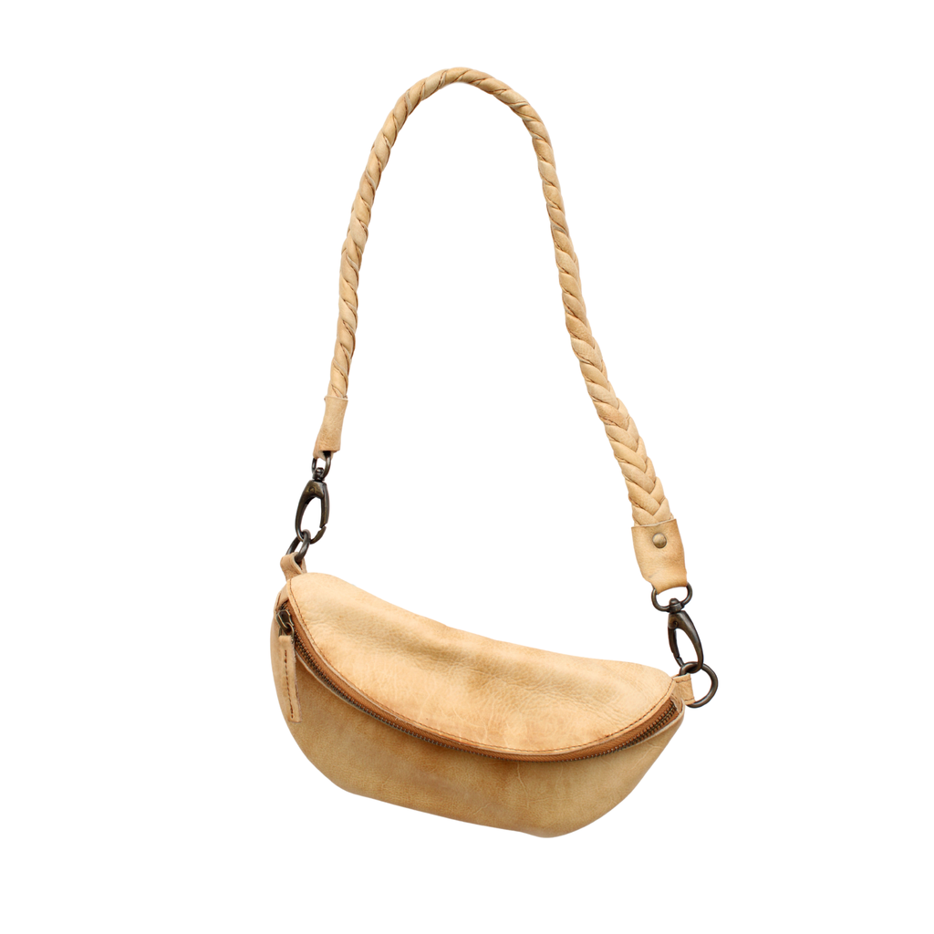 Braided Strap Small Bag Honey