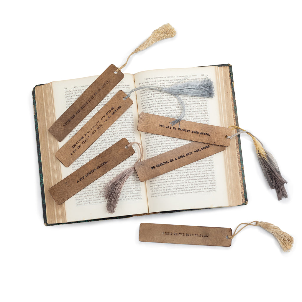 A Well-Read Woman - Leather Bookmark