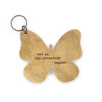 Leather Butterfly Keychain