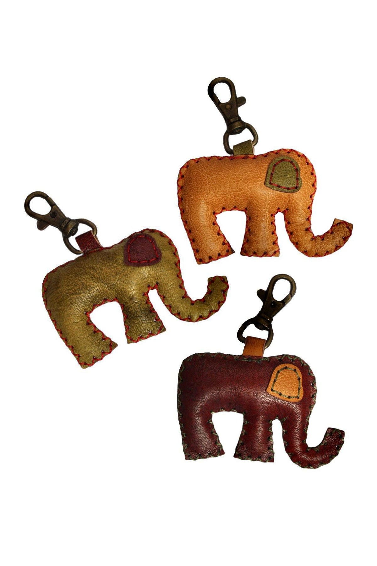 Puffy Leather Keychains