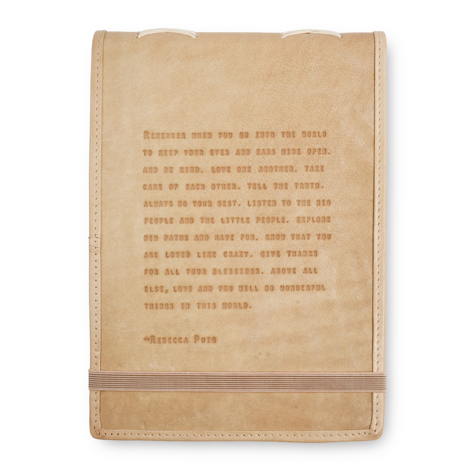Remember When Signature Leather Journal - Honey