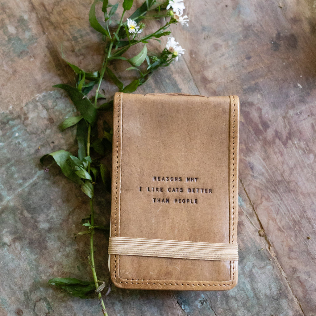 Mini Signature Leather Journals