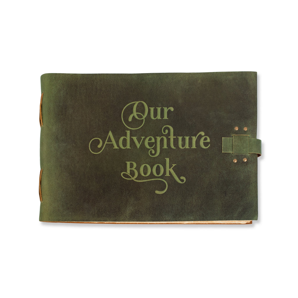 Our Adventure Leather Story Keeper 14" x 10" - Moss