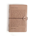 Letter for Sophie Artisan Leather Journal in Blush