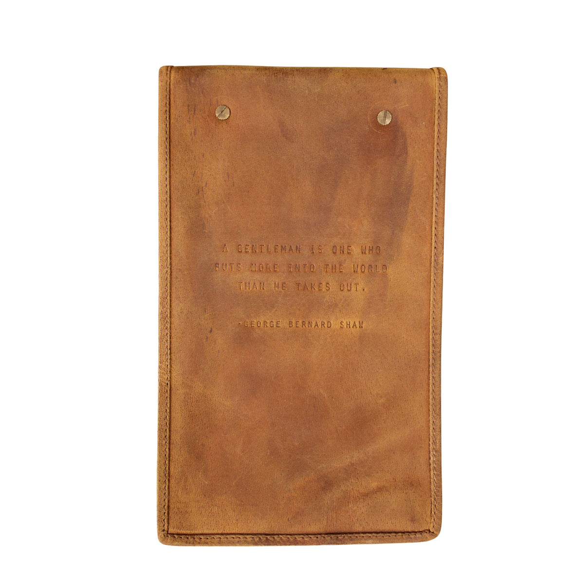 A Gentleman Is One Signature Leather Desk Journal