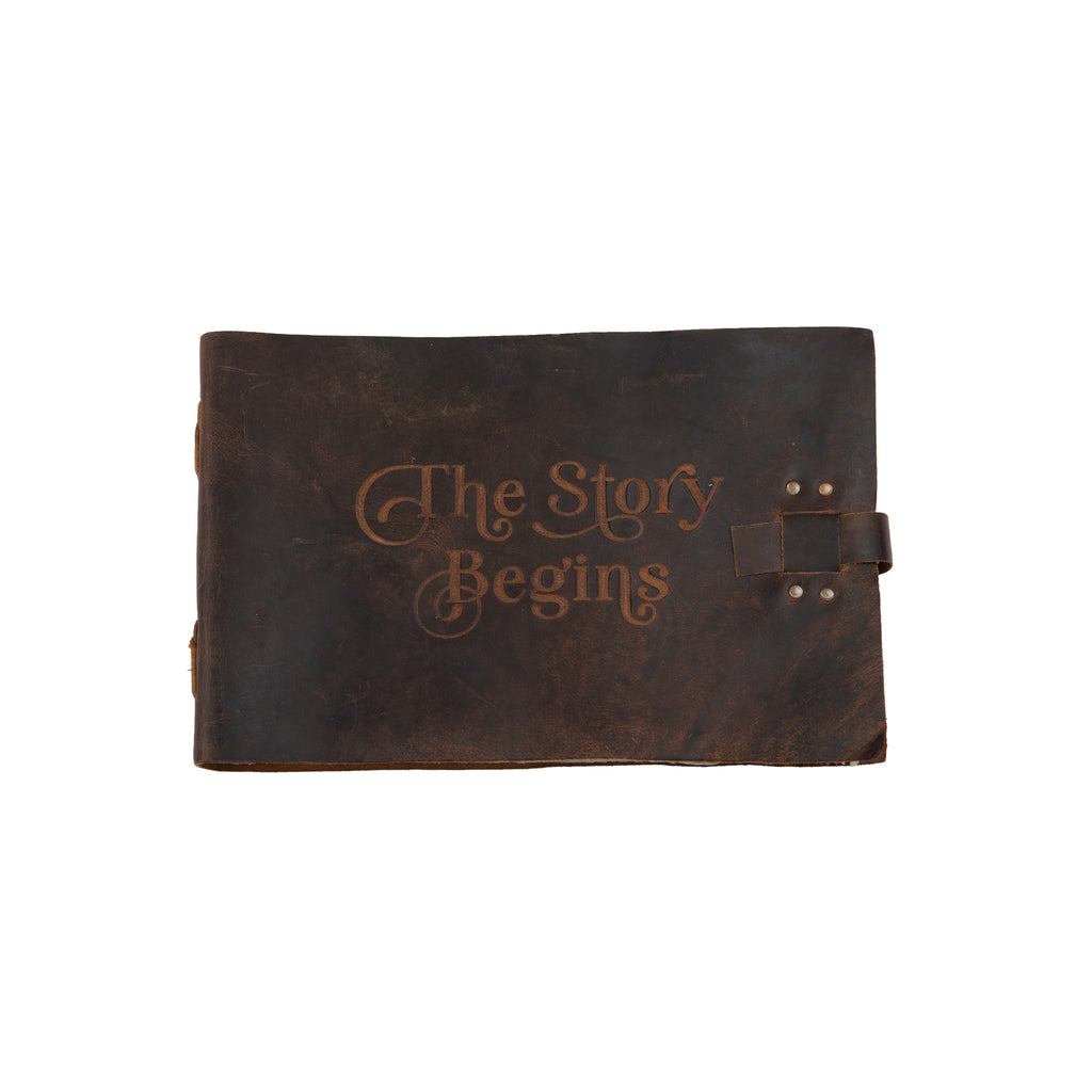 The Story Begins Leather Story Keeper - Bark