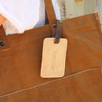 Good Girls Leather Luggage Tag - Honey