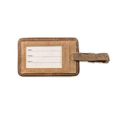 Peter Pan Leather Luggage Tag - 5”x3