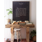 Lao Tzu Art Print - Grey Wood