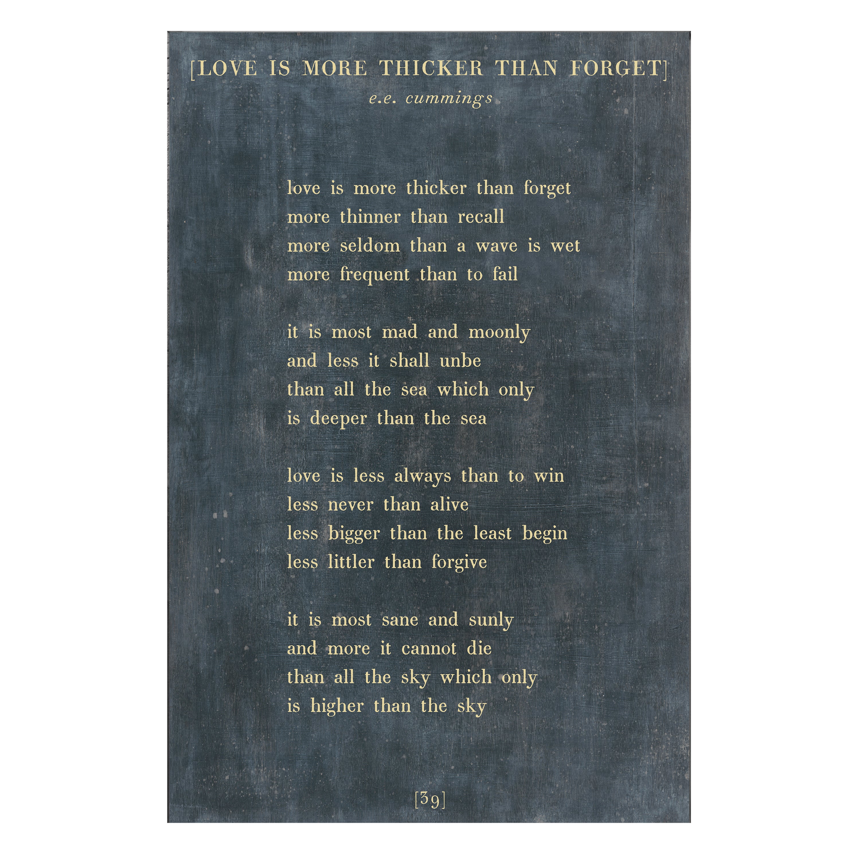 Love is More Thicker - Poetry Collection