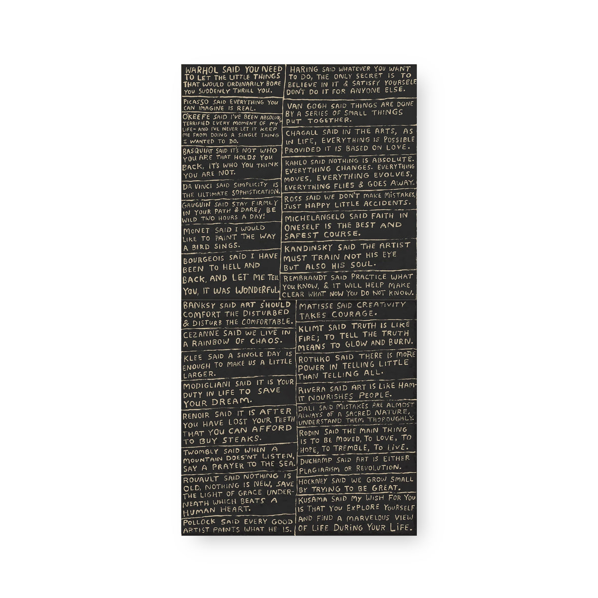 Masters Art Print in Black