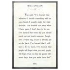 Maya Angelou Art Print - Grey Wood