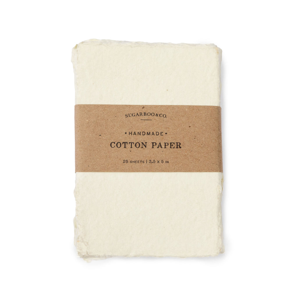 Handmade Cotton Paper Bundle - Cream