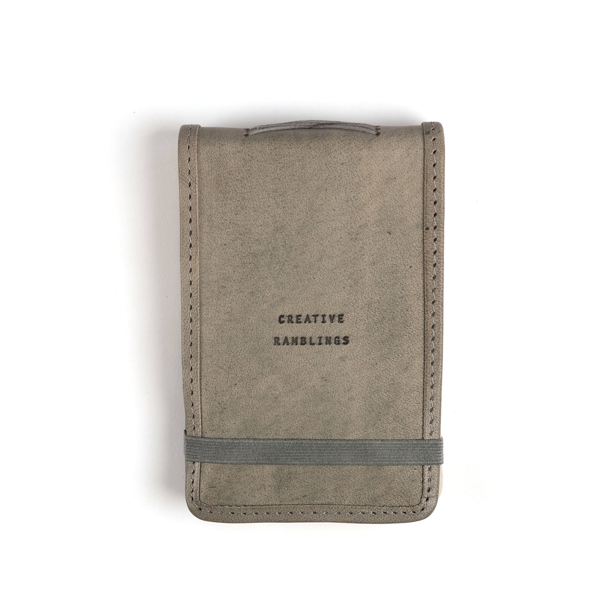 Mini Creative Ramblings Leather Journal - Stone