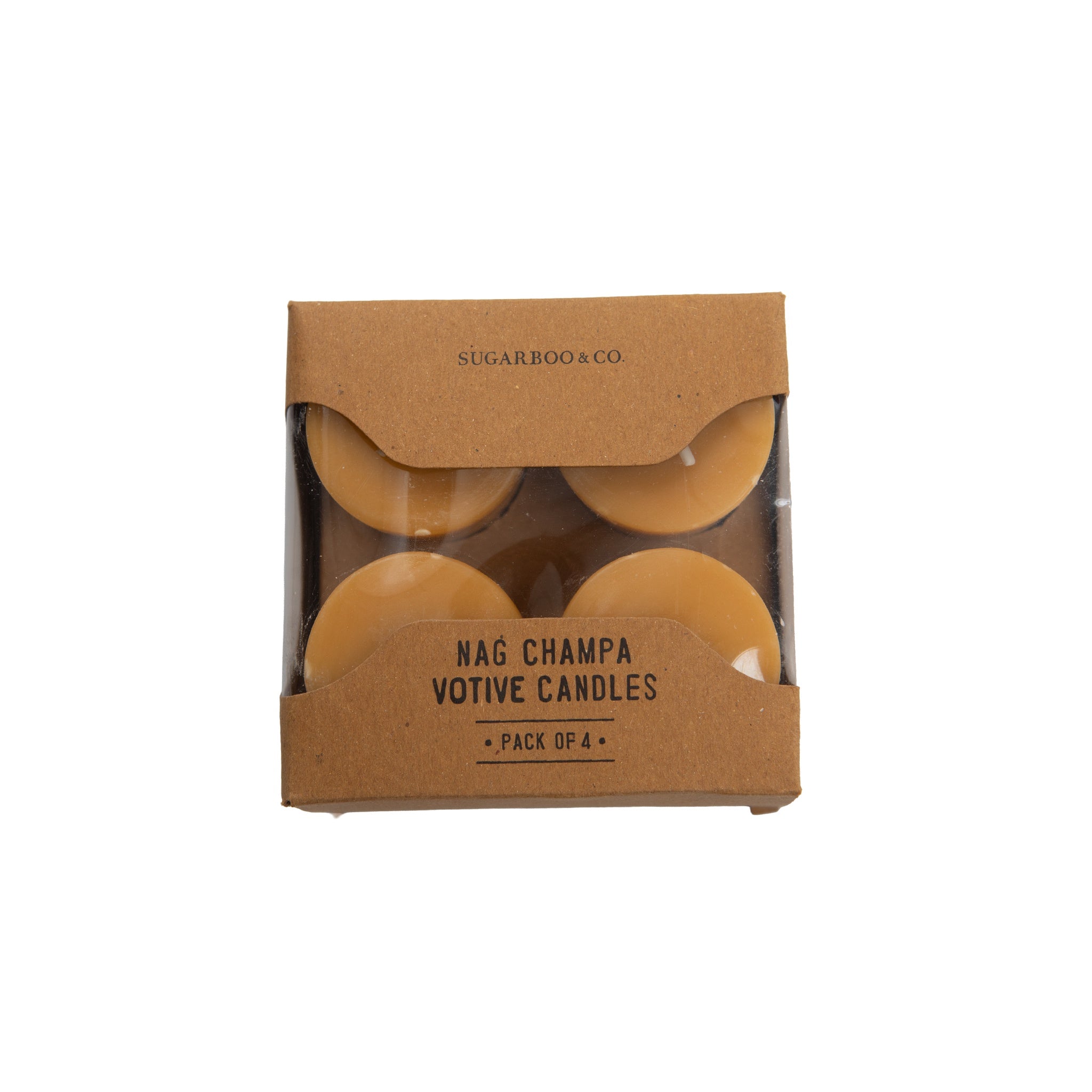 Nag Champa Votive Candles -Set of 4