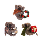 ***Felt Koala Ornament with Wreath
