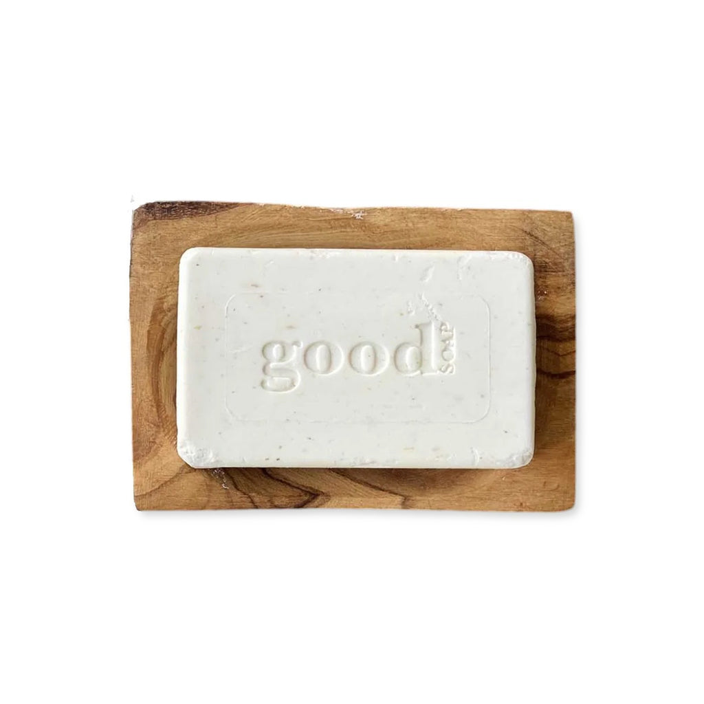 Olive Wood Rectangular Soap Dish 5"