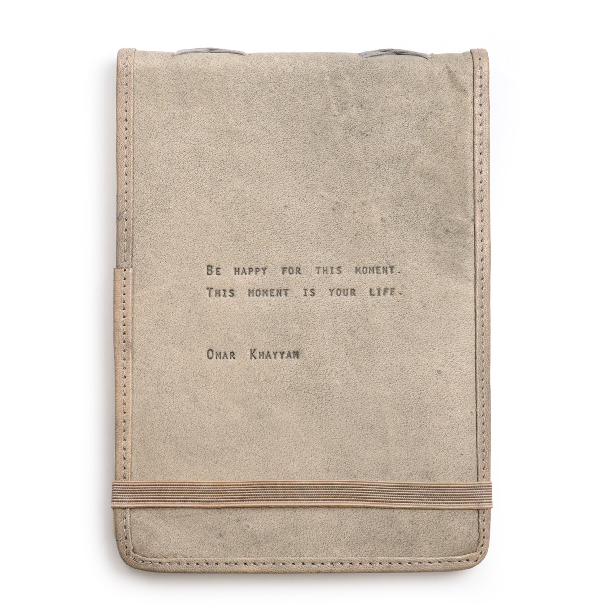 Omar Khayyam Leather Journal - Stone