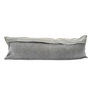 ***Double Diamond Kilim Lumbar Pillow 40"x14"