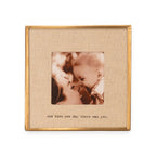 And Then One Day Brass Linen Frame