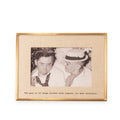 "The Goal Is To Laugh" Brass Linen Frame 6"x4" Horizontal