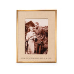Loving You Brass Linen Frame