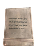 Large For A Long Time (Alfred D’Souza) Leather Journal - Stone
