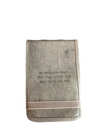 Do Something Today Mini Signature Leather Journal - Stone