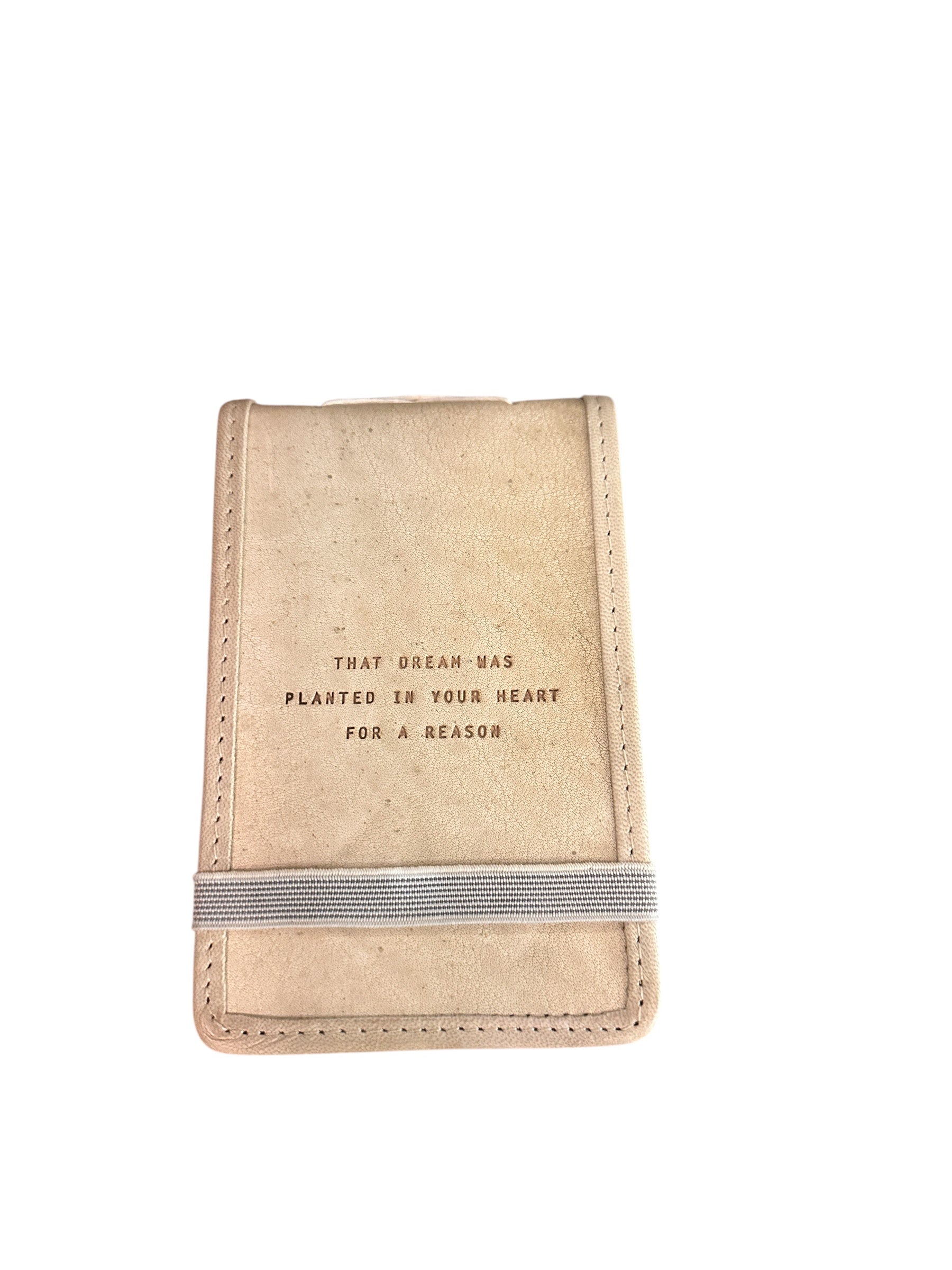 That Dream Was Planted Mini Leather Journal - Honey