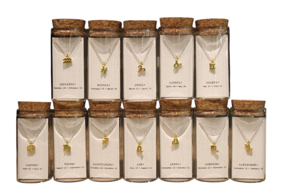 Message in a Bottle Zodiac Necklace Collection Second Edition