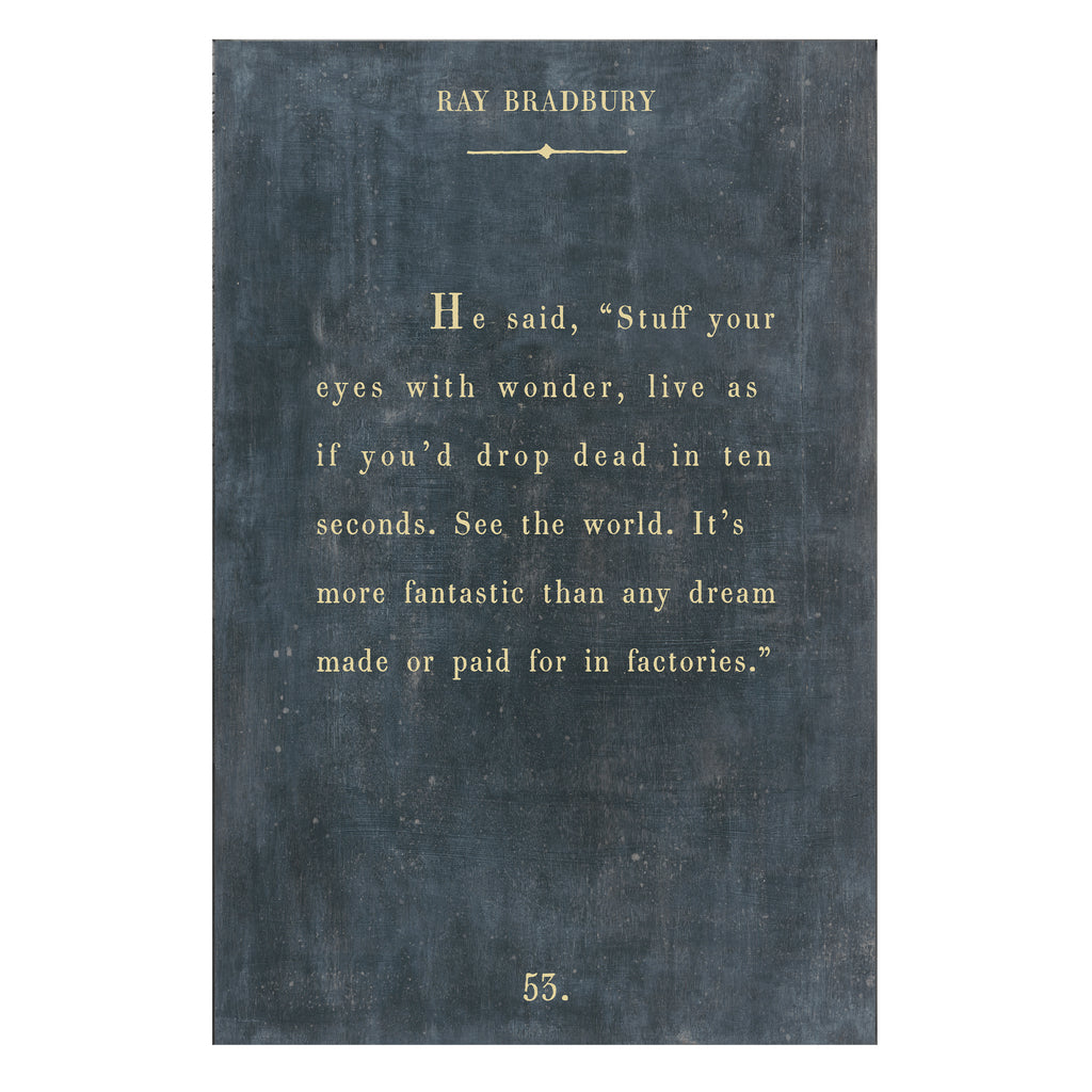 Ray Bradbury Art Print - Gallery Wrap