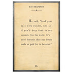 Ray Bradbury Art Print - Grey Wood