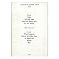 The Sun Never Says Art Print - Gallery Wrap
