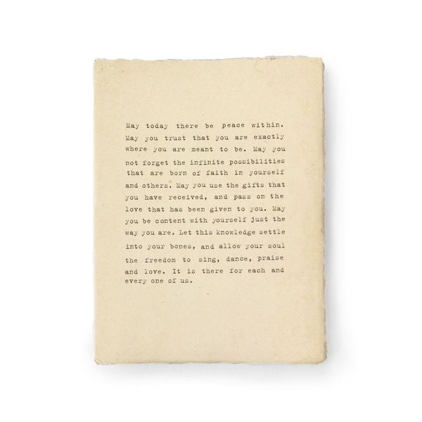 Large Deckled Edge Notebook