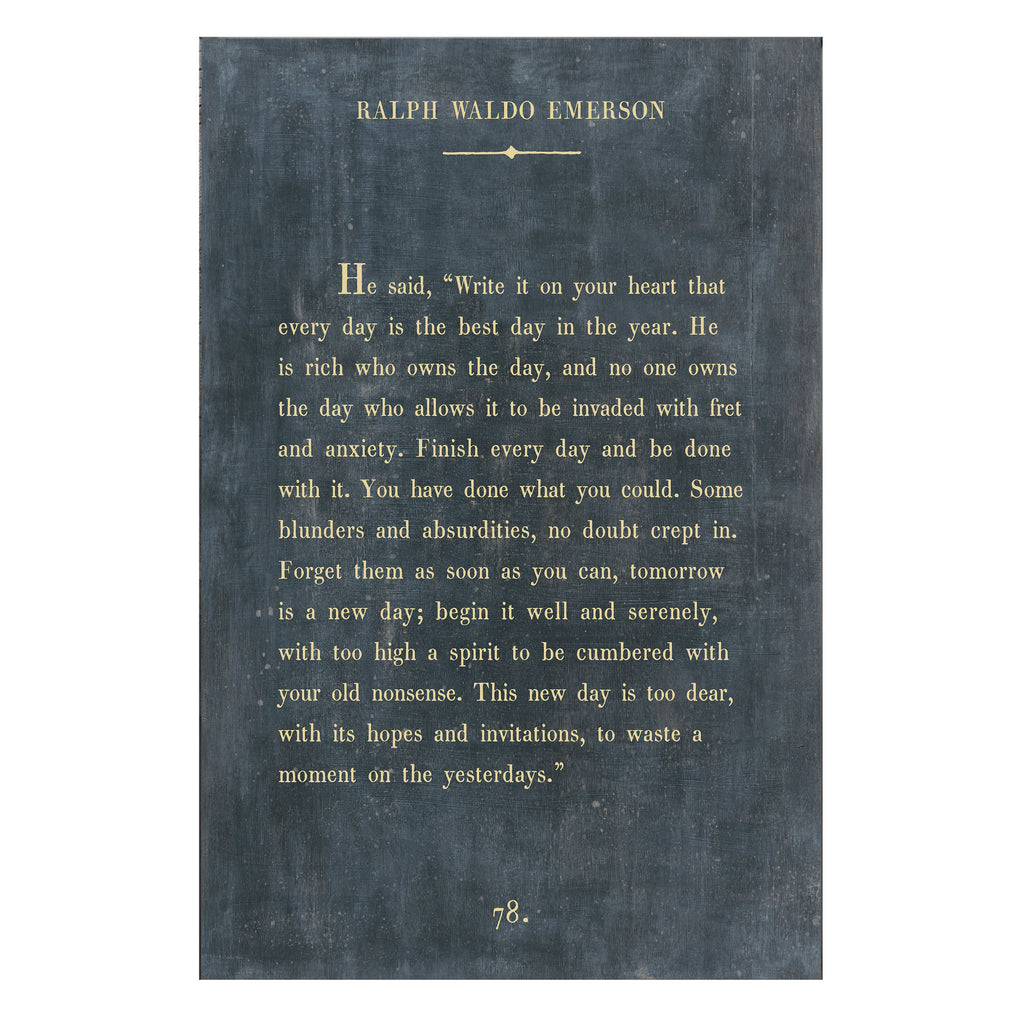 Ralph Waldo Emerson Art Print - Book Collection