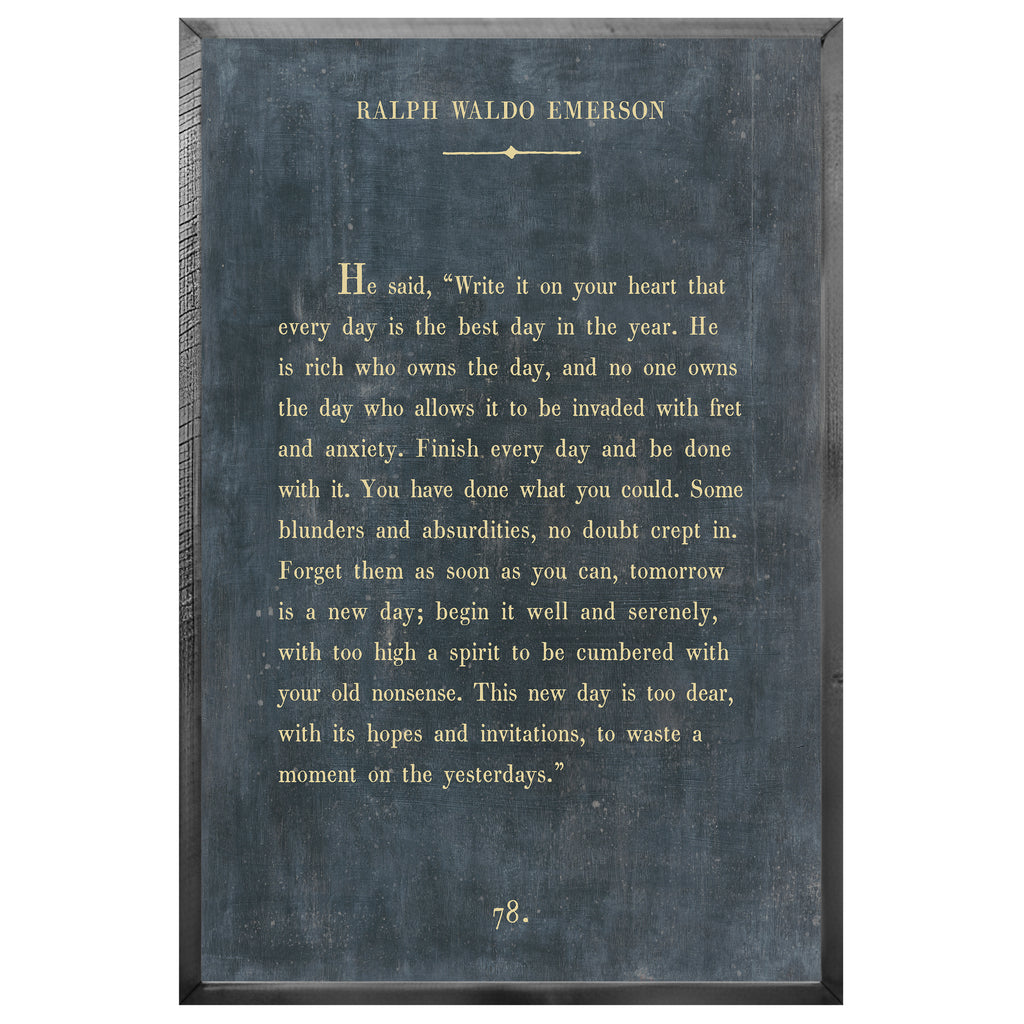 Ralph Waldo Emerson Art Print - Book Collection