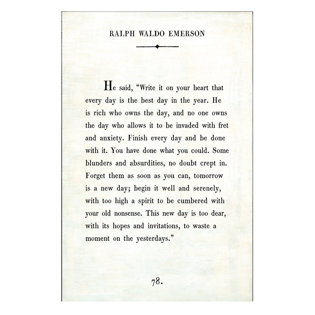 Ralph Waldo Emerson Art Print - Book Collection