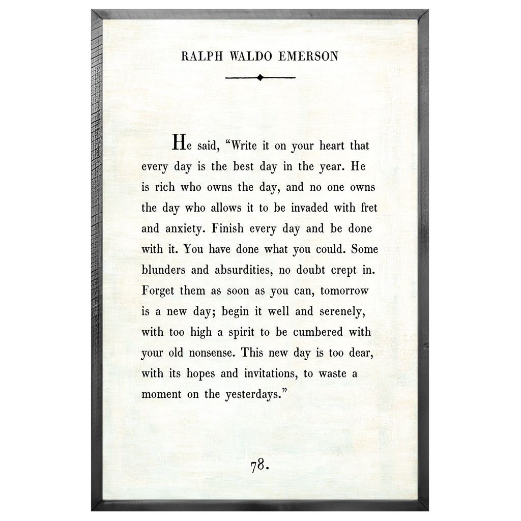 Ralph Waldo Emerson Art Print - Book Collection
