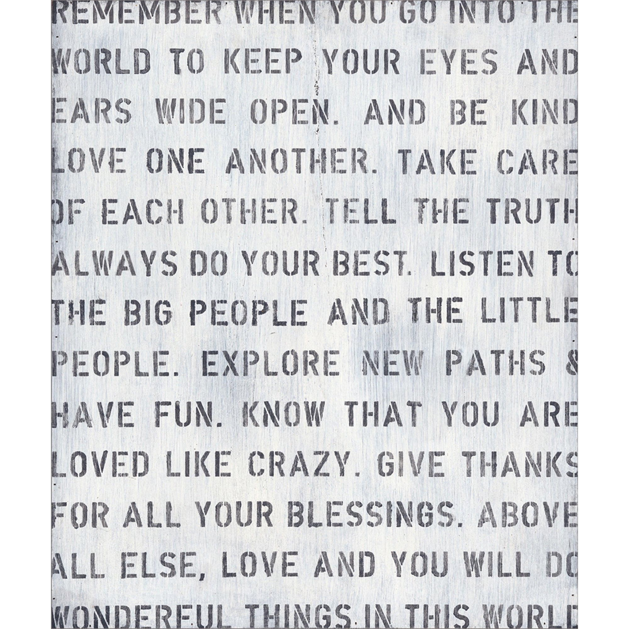Remember When Art Print in White (Gallery Wrap)