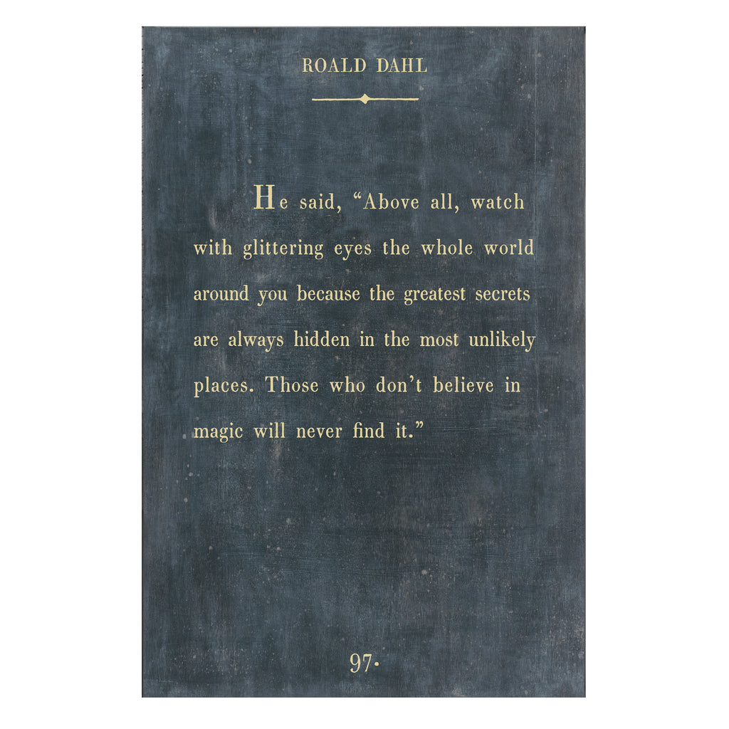 Roald Dahl Art Print - Book Collection
