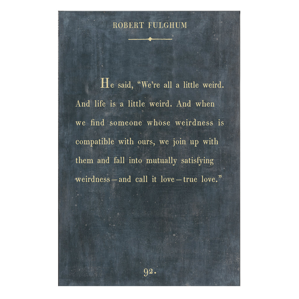 Robert Fulghum Art Print - Book Collection