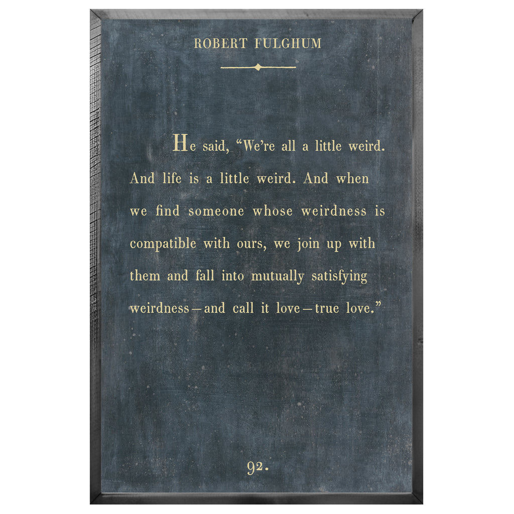 Robert Fulghum Art Print - Book Collection