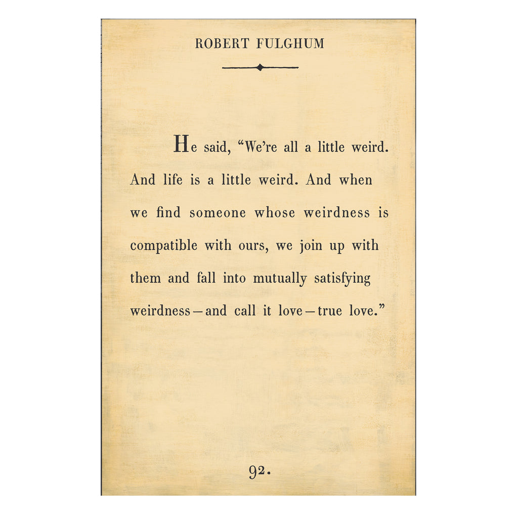 Robert Fulghum Art Print - Book Collection