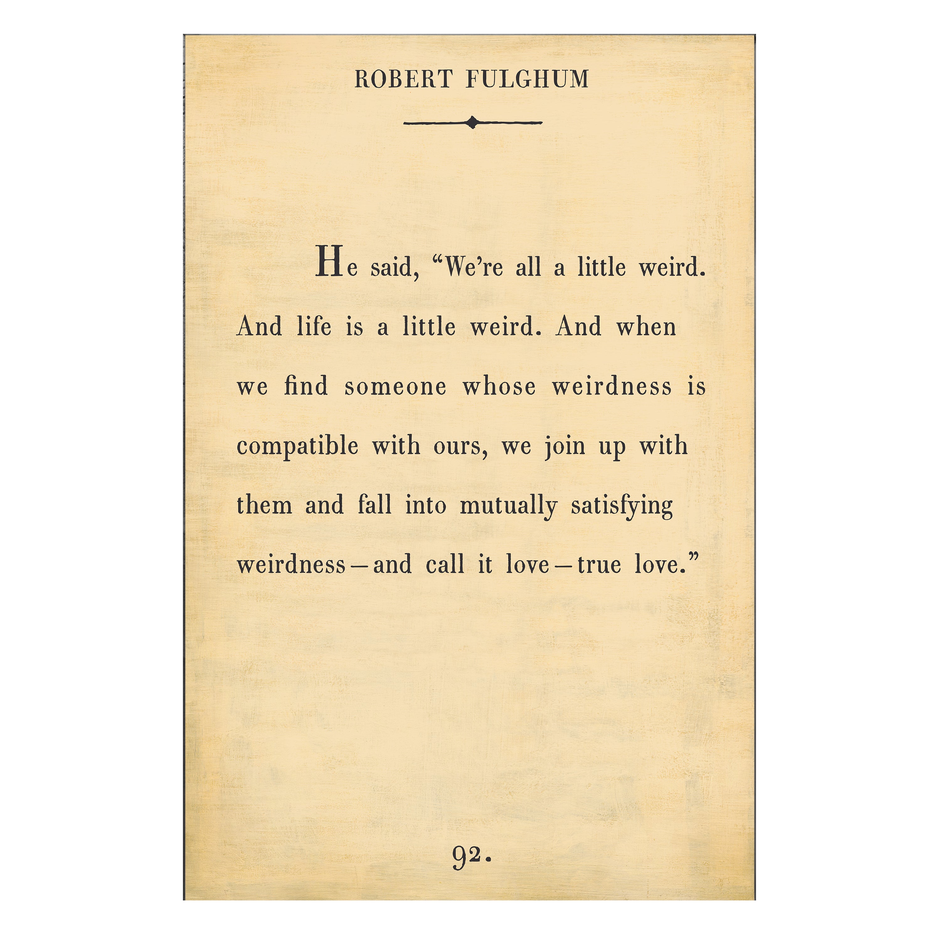 Robert Fulghum - Book Collection - Art Print
