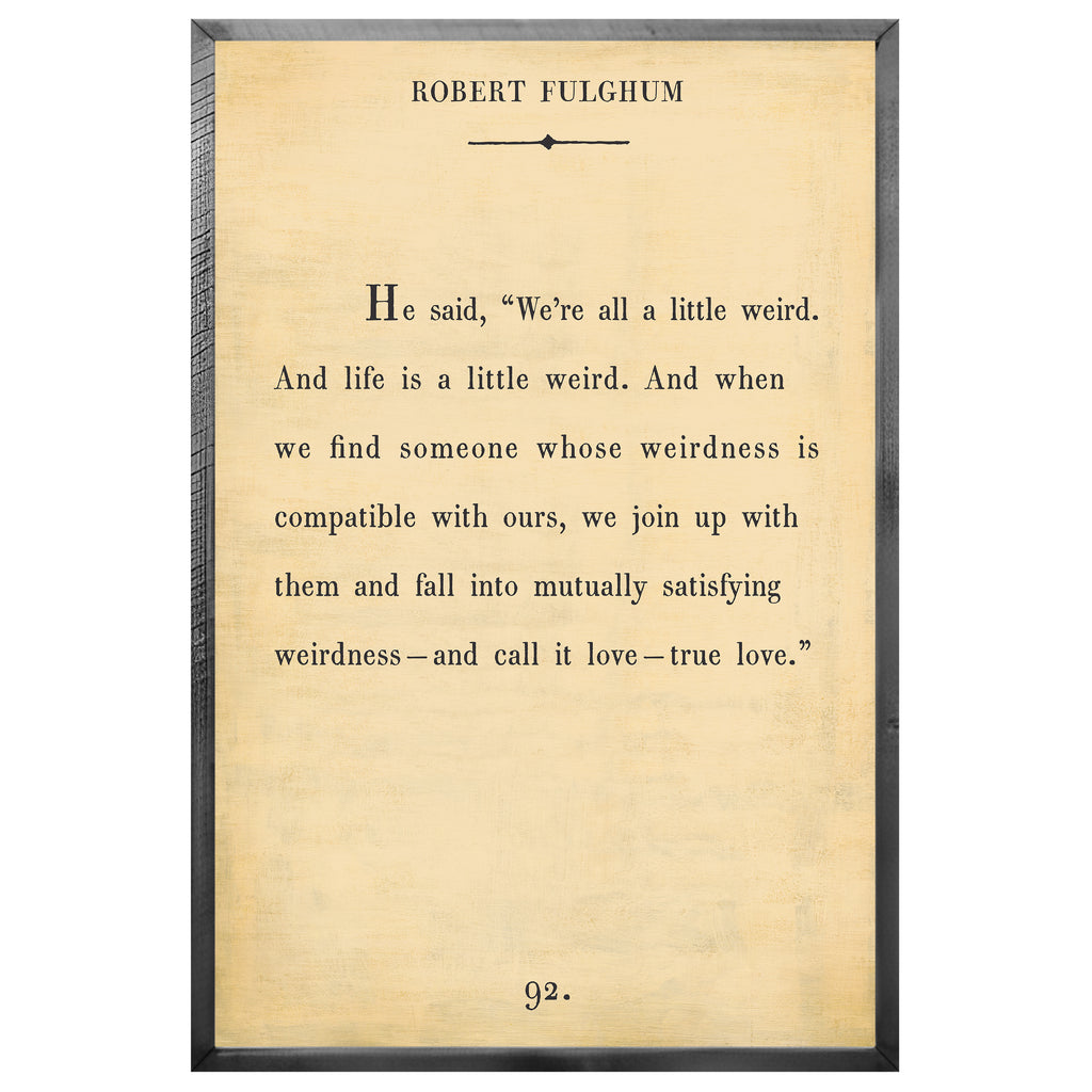 Robert Fulghum Art Print - Book Collection